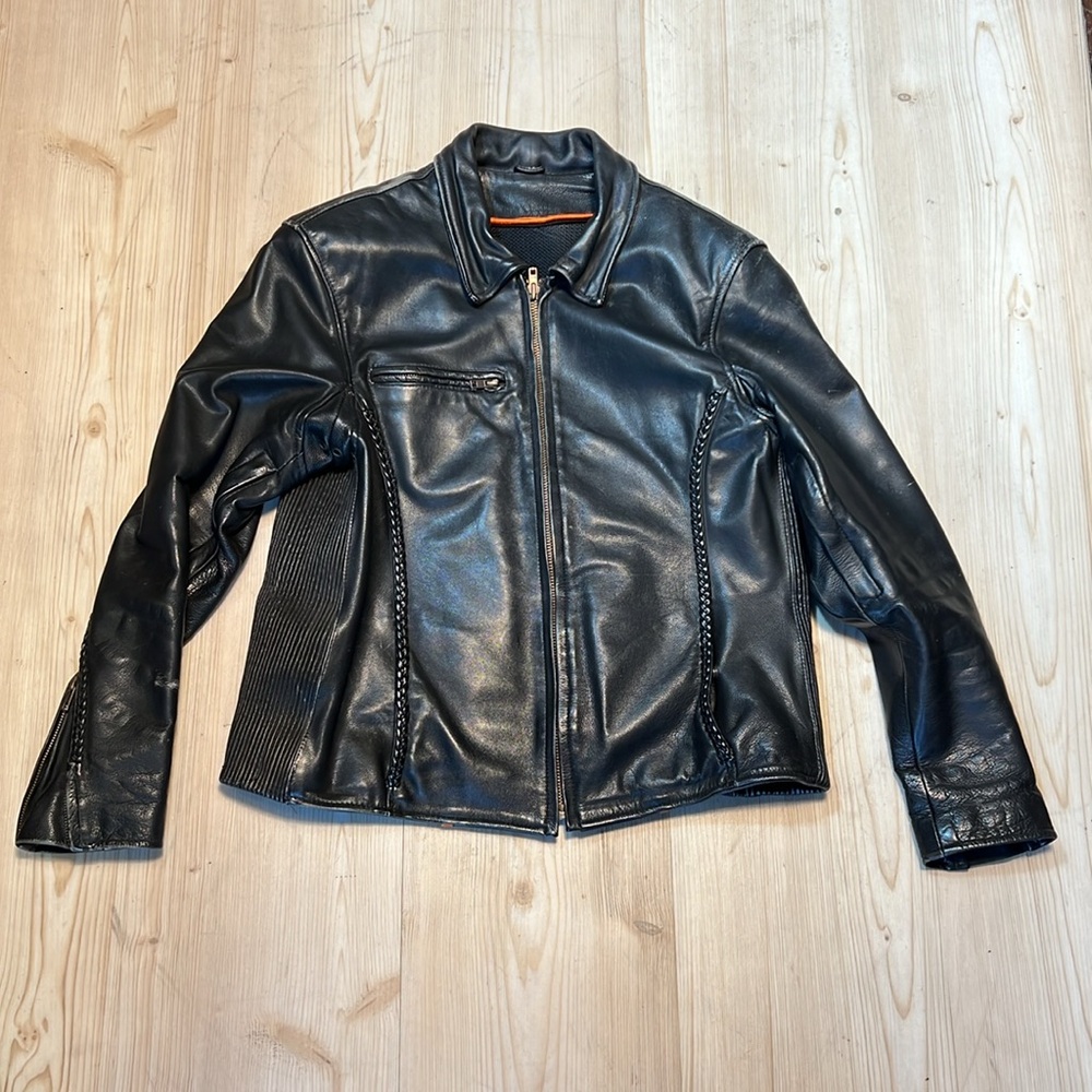 Leather Motorcycle Biker Jacket